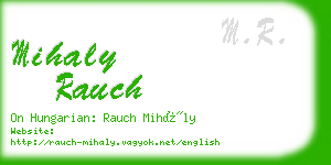 mihaly rauch business card